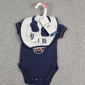 Detroit Tigers Shirt Boys 0-3 Months Blue MLB Baseball Genuine Merchandise